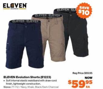 RSEA Safety Eleven evolution shorts offer