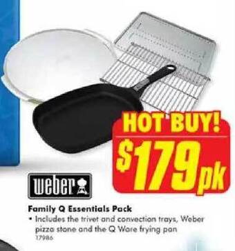 The Good Guys Weber family q essentials pack offer