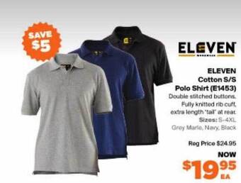 RSEA Safety Eleven cotton s-s polo shirt offer
