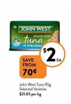 Foodworks John west tuna offer