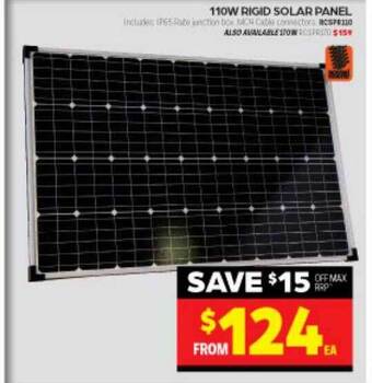 Autopro Rough country 110w rigid solar panel offer