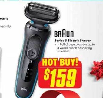 The Good Guys Braun series 5 electric shaver offer