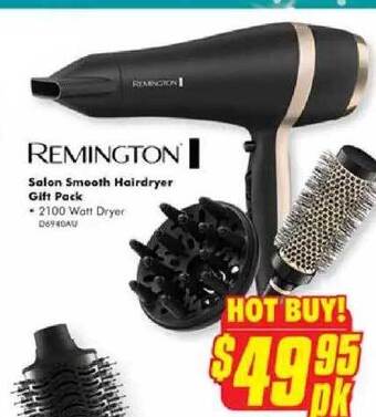 The Good Guys Remington salon smooth hairdryer gift pack offer