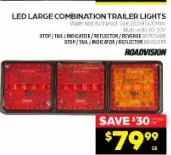 Autopro Roadvision led large combination trailer lights offer