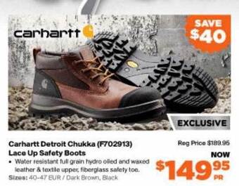RSEA Safety Carhartt detroit chukka lace up safety boots offer
