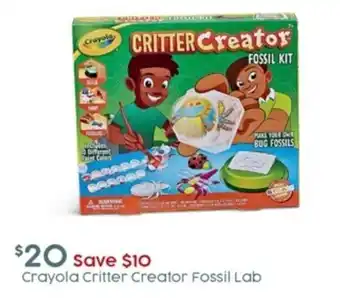 Target Crayola Critter Creator Fossil Lab offer