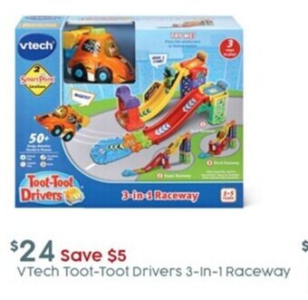 Target Vtech Toot-Toot Drivers 3 in 1 Raceway offer