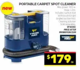 Autopro Vycking force portable carpet spot cleaner offer