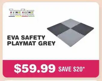 Baby Kingdom Tikktokk eva safety playmat grey offer