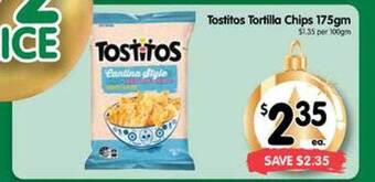 Spar Tostitos tortilla chips offer