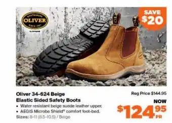 Oliver elastic sided safety boots