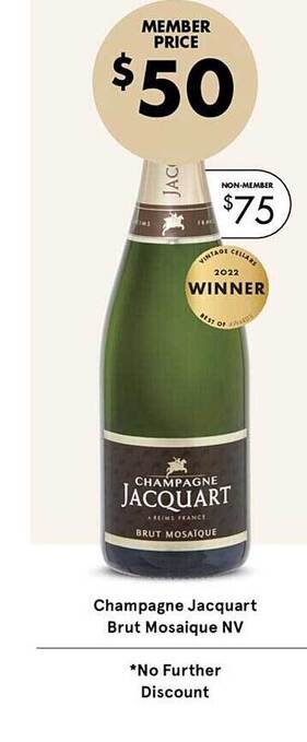 Vintage Cellars Champagne jacquart brut mosaique nv offer