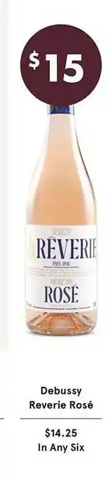 Vintage Cellars Debussy reverie rosé offer