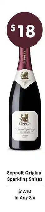 Vintage Cellars Seppelt original sparkling shiraz offer