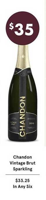Vintage Cellars Chandon vintage brut sparkling offer