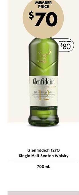 Vintage Cellars Glenfiddich 12yo single malt scotch whisky offer