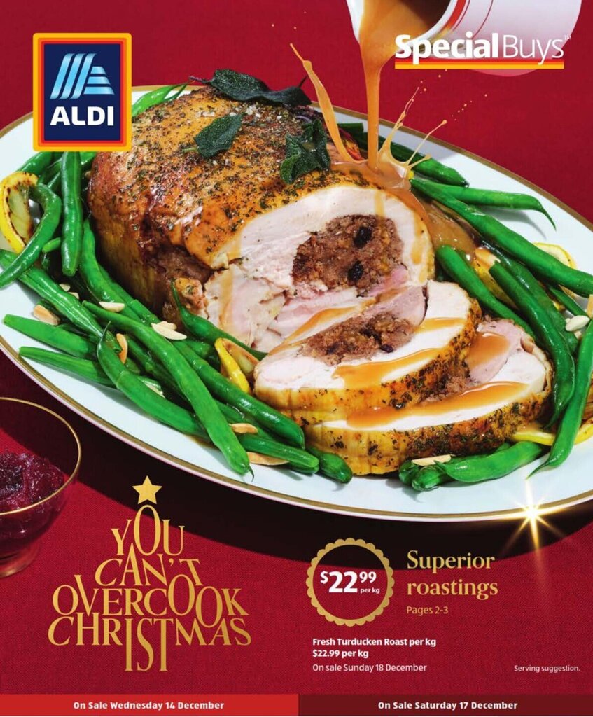 Fresh Turducken Roast per kg offer at ALDI
