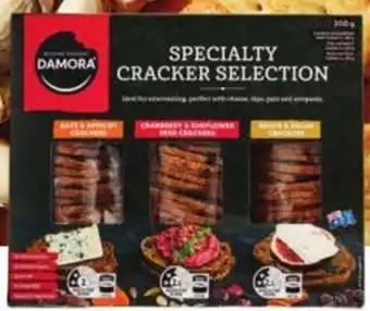ALDI Damora Specialty Cracker Selection 3pk/300 g offer