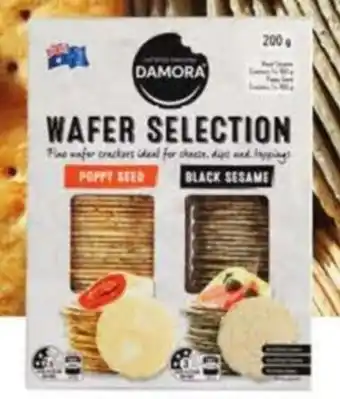 ALDI Damora Wafer Selection 2pk/200g offer