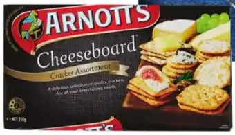 ALDI Arnott's Cheeseboard Cracker Assortment 250g offer