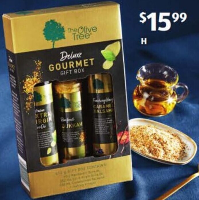 The Olive Tree Gourmet Gift offer at ALDI