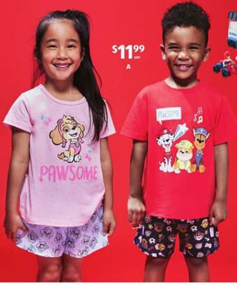 ALDI Children's Licensed Pyjamas offer