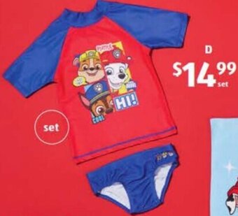 ALDI Children's Licensed Swimwear offer