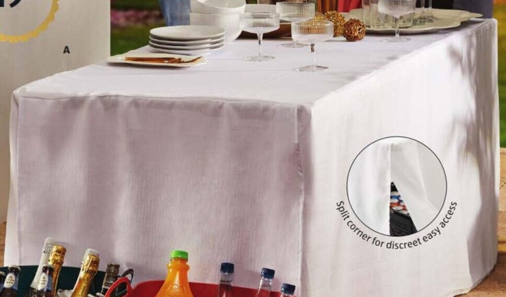 Trestle Table Tablecloth offer at ALDI