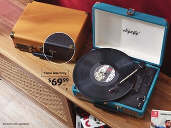 ALDI Retro Turntable Briefcase offer