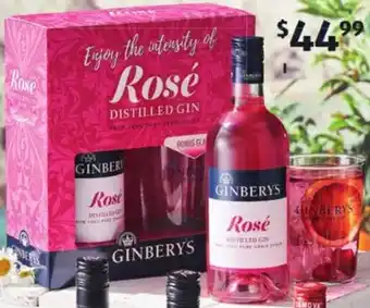ALDI Ginbery's Rosé Gin 700ml offer