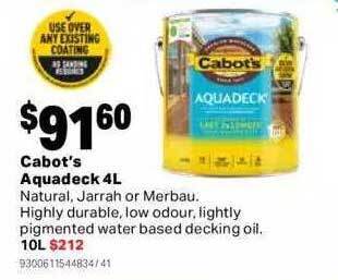 Mitre 10 Cabot's aquadeck offer