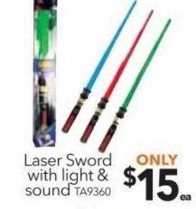 Cheap as Chips Laser sword with light & sound offer