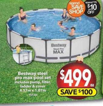 Cheap as Chips Bestway steel pro max pool set offer