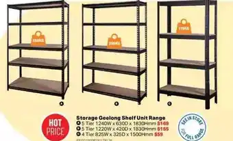 Mitre 10 Storage geelong shelf unit range offer
