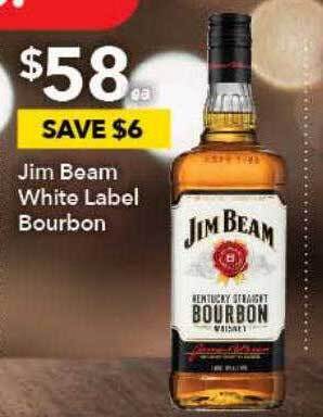 Ritchies Jim beam white label bourbon offer