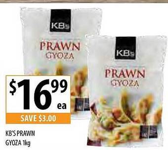 Supabarn Kb's prawn gyoza offer