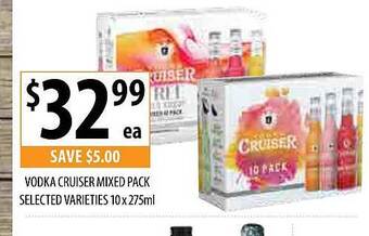 Supabarn Vodka cruiser mixed pack offer