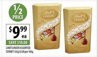 Supabarn Lindt lindor assorted cornet offer