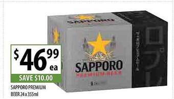 Supabarn Sapporo premium beer offer