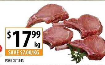 Supabarn Pork cutlets offer