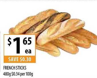 Supabarn French sticks offer