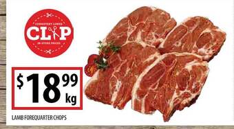 Supabarn Lamb forequarter chops offer