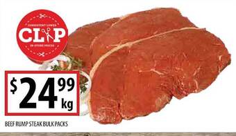Supabarn Beef rump steak bulk packs offer
