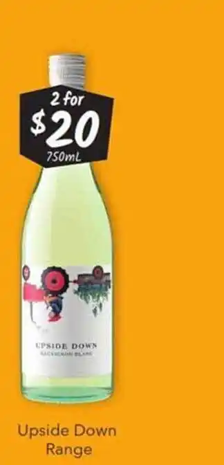 Cellarbrations Upside down range offer