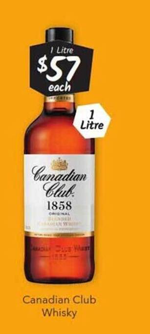 Canadian club whisky