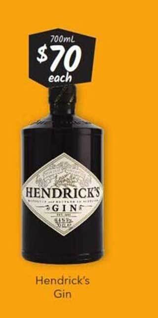 Cellarbrations Hendrick's gin offer