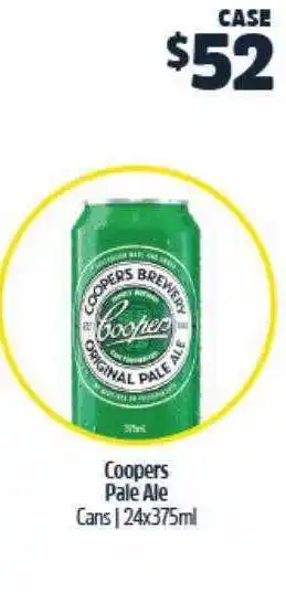 Coopers pale ale cans