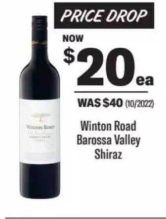 Liquorland Winton road barossa valley shiraz offer