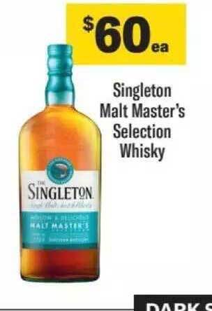 Liquorland Singleton malt master's selection whisky offer