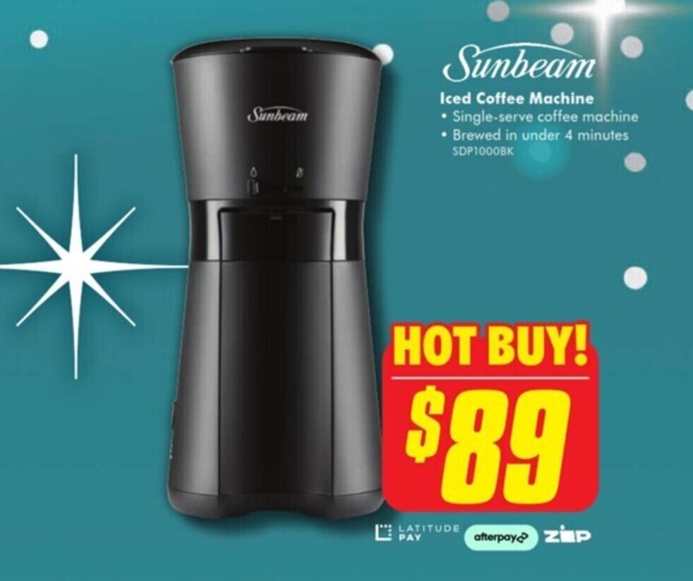 Sunbeam Iced Coffee Machine offer at The Good Guys